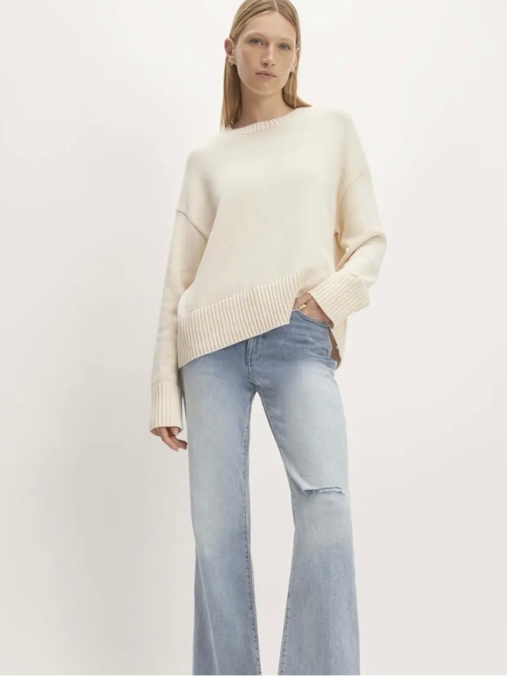 NWOT Everlane High Rise Flair Jean in Slash- Size 28